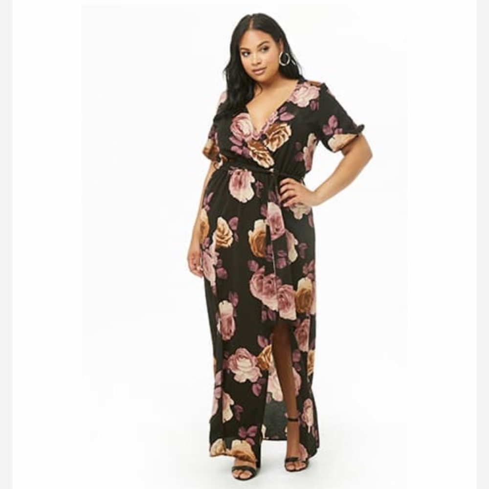 Forever 21 Plus size floral dress (pictured)